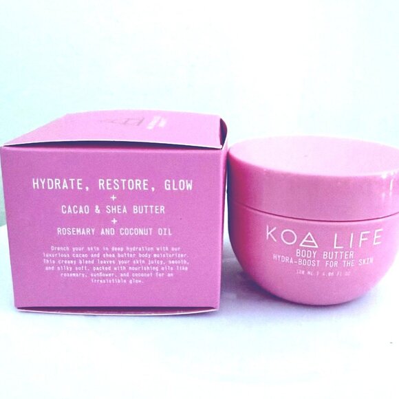 Koa Life Body Butter Hydra Boost For Skin Hydrate Restore Glow Vegan Shea Butter - Picture 2 of 7